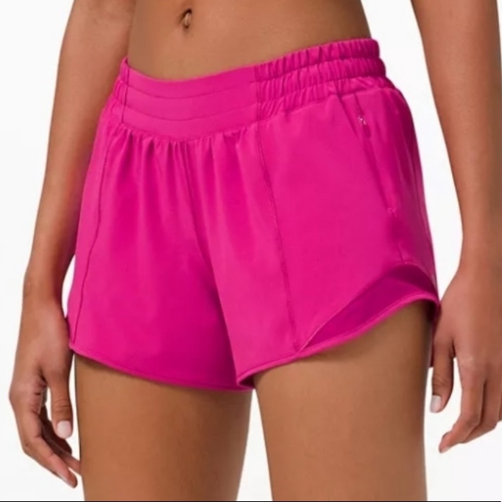 hot pink lululemon shorts
